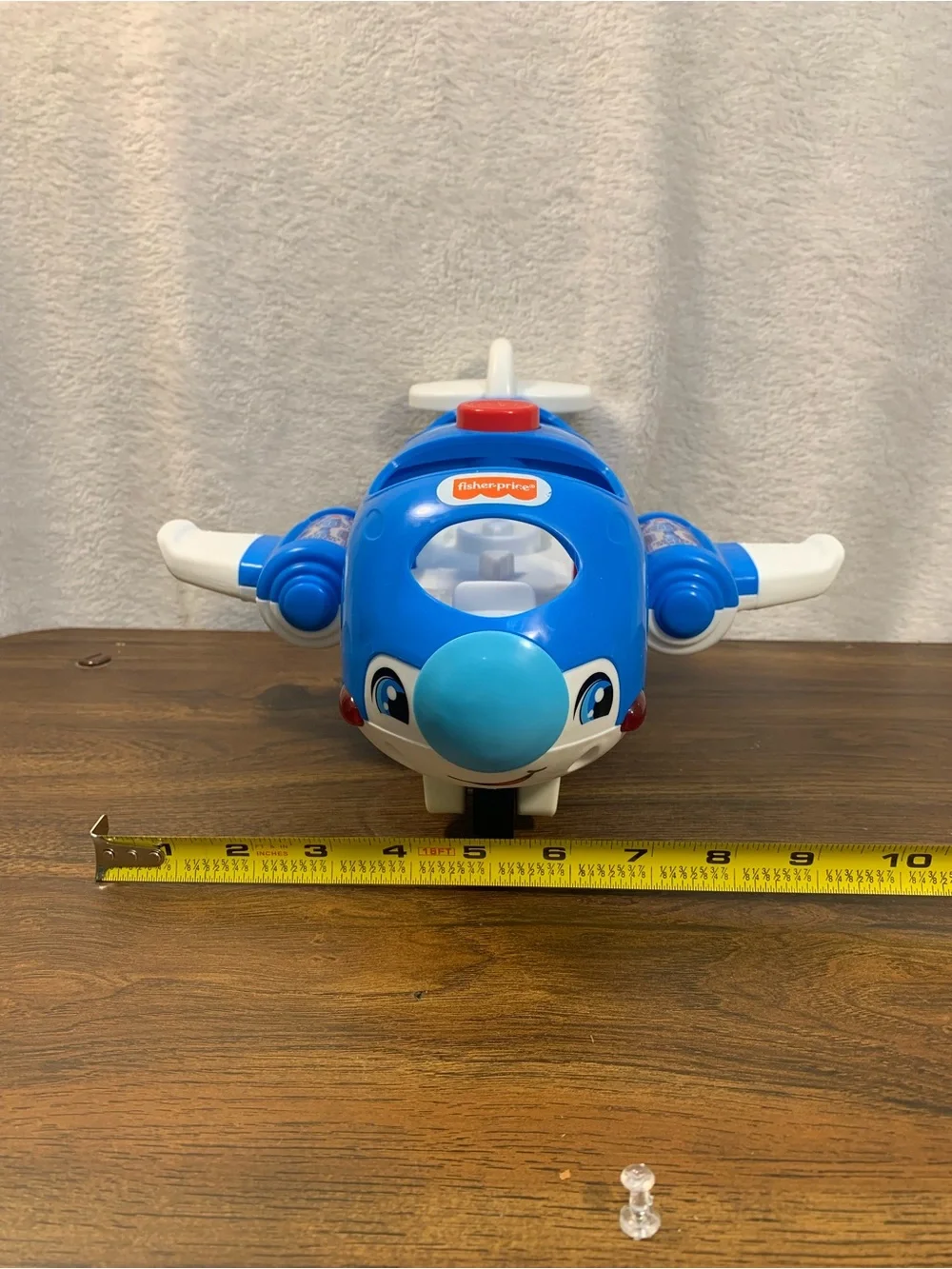 Fisher-Price Little People Blue and White Play Airplane with Friendly Face